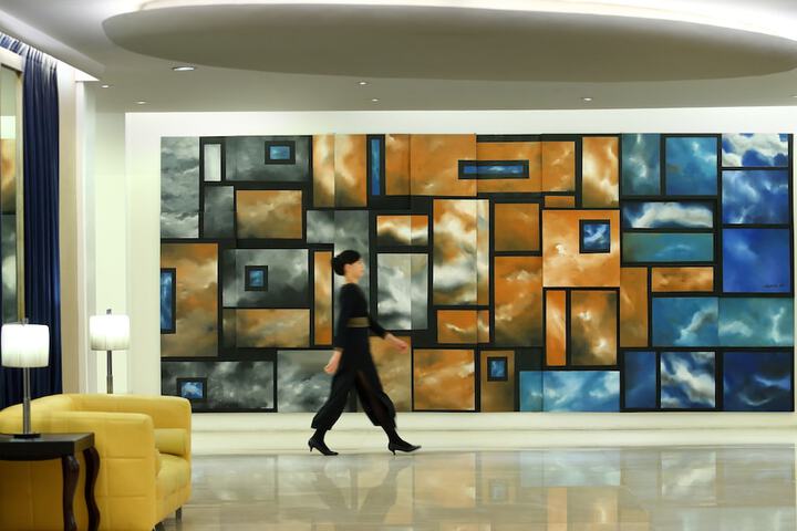 Interior entrance