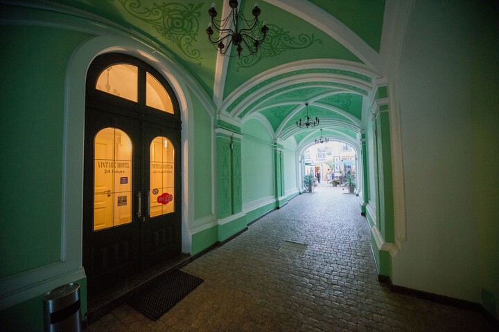 Interior entrance