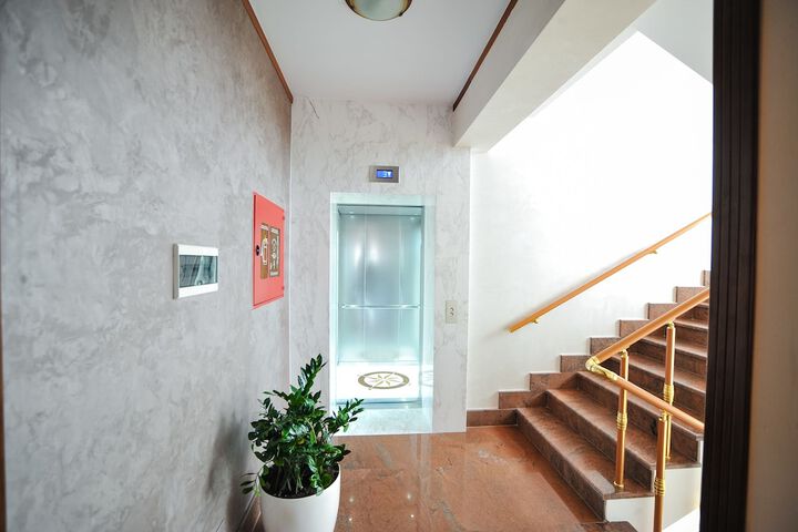 Interior entrance