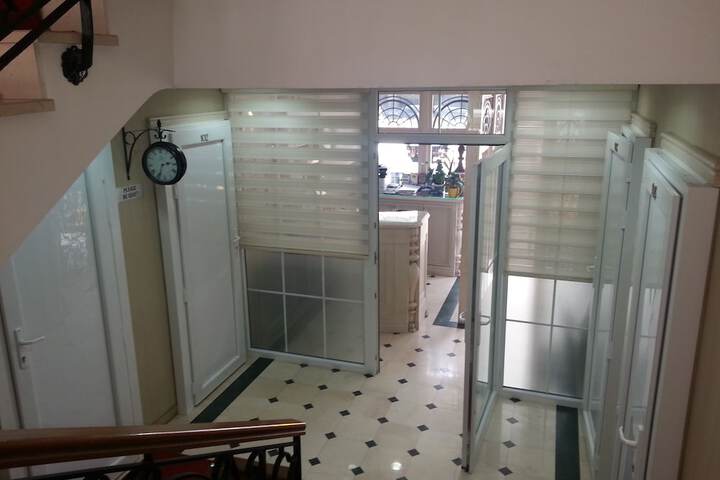 Interior entrance