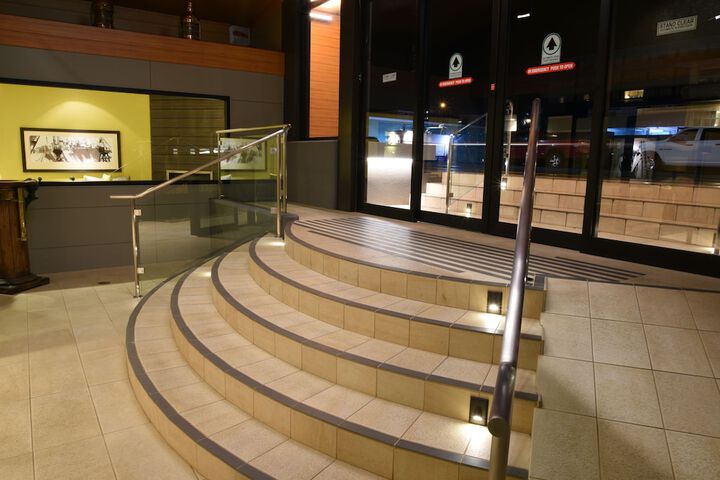 Interior entrance