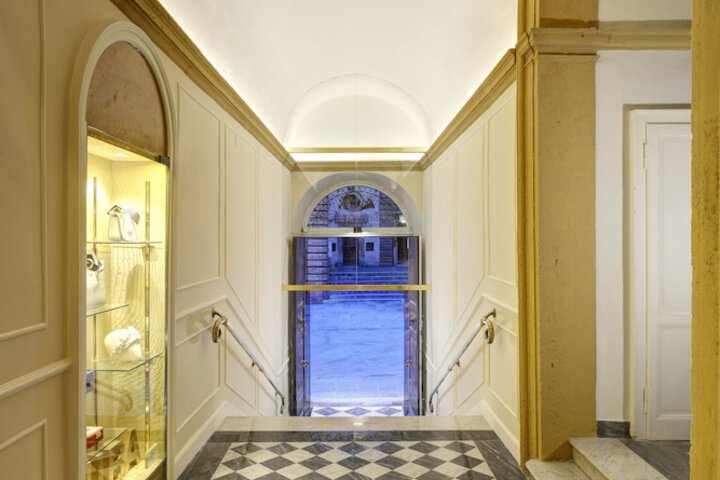 Interior entrance