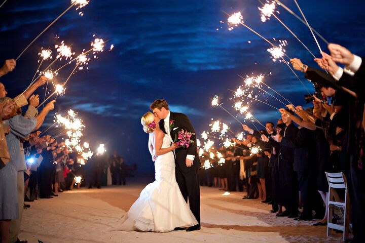 Outdoor wedding area