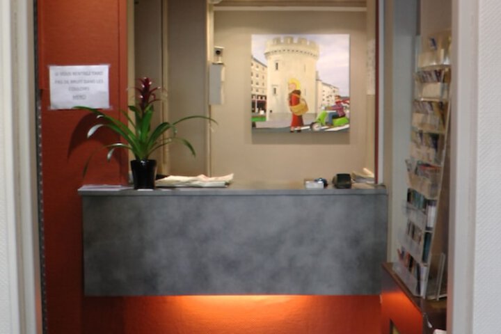Interior entrance