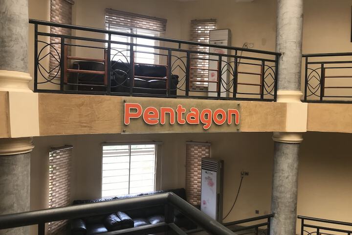 Exterior of Pentagon Luxury Suites Enugu