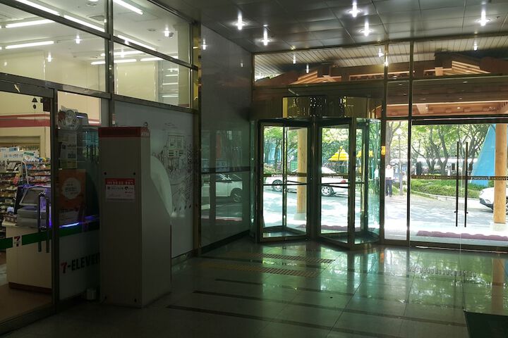 Interior entrance