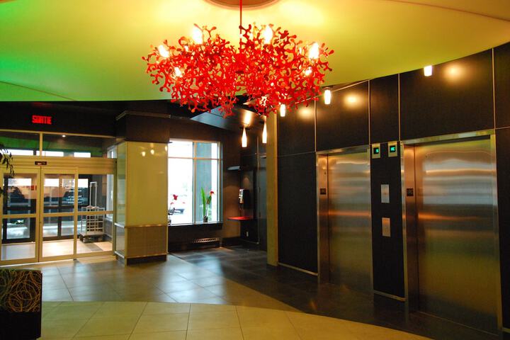 Interior entrance