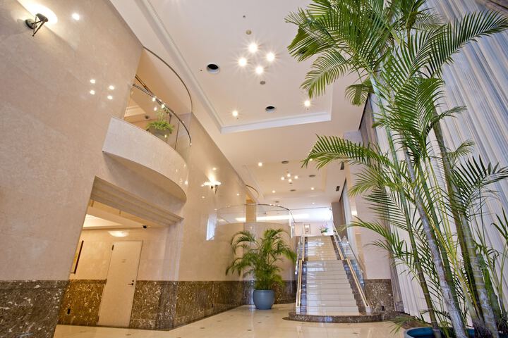 Interior entrance