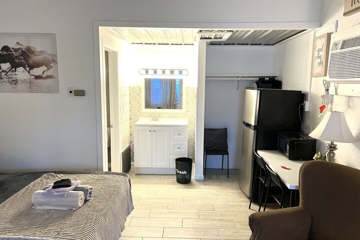 Comfort Room 1 Queen Bed Refrigerator, Microwave (2 of 8)