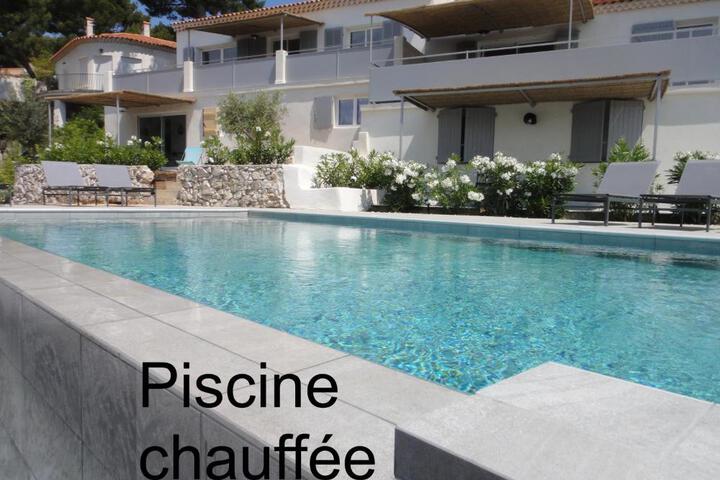 Home Cassis - Maison Méditerranée - Piscine chauffée à 30c