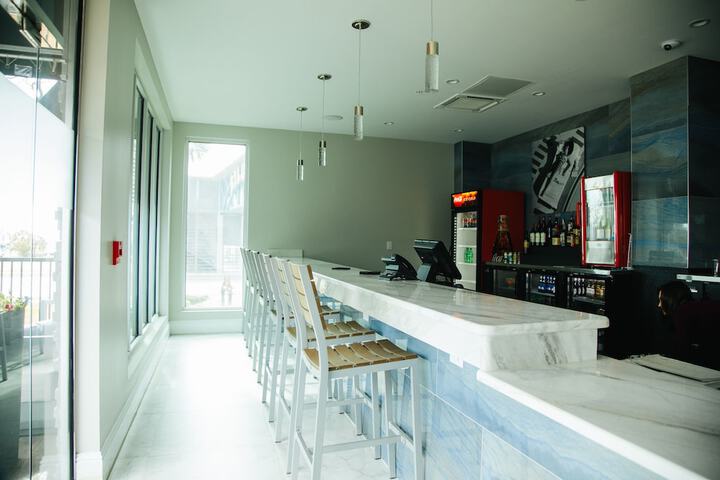 Poolside bar