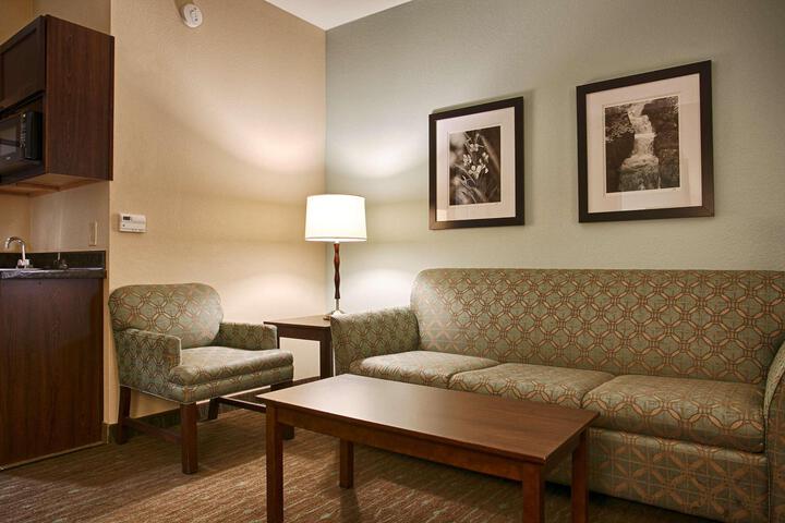 Suite 1 King Bed 32 Inch LCD Television Sofa Bed Wet Bar Microwave and Refrigerator (1 of 11)