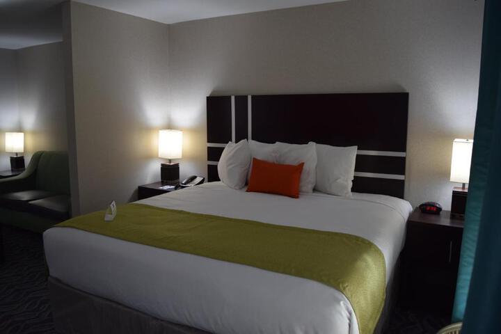 Accessible 1 King Mobility Accessible Communication Assistance Roll in Shower Microwave and Refrigerator WiFi Full Breakfast (8 of 12)