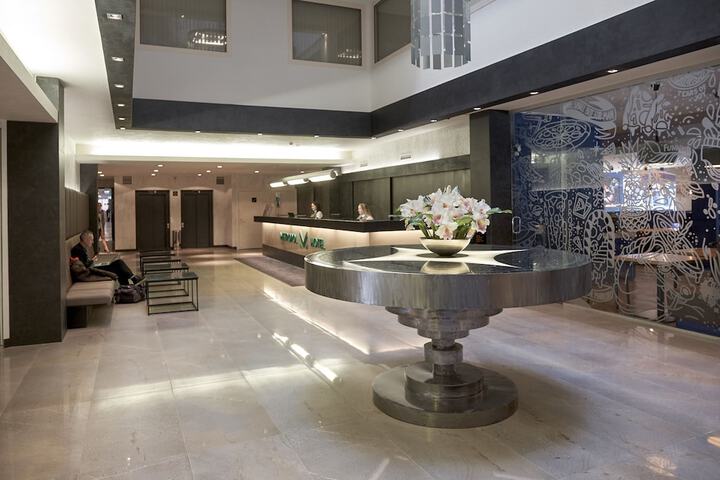Interior entrance