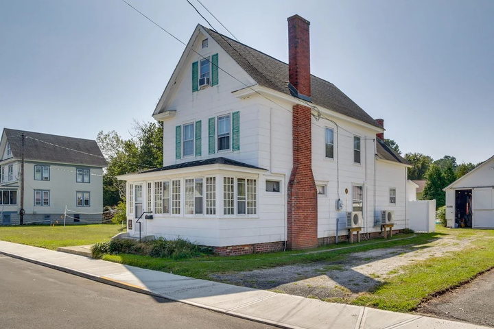 Exterior of Chincoteague Home w / Pool - Walkable Location!