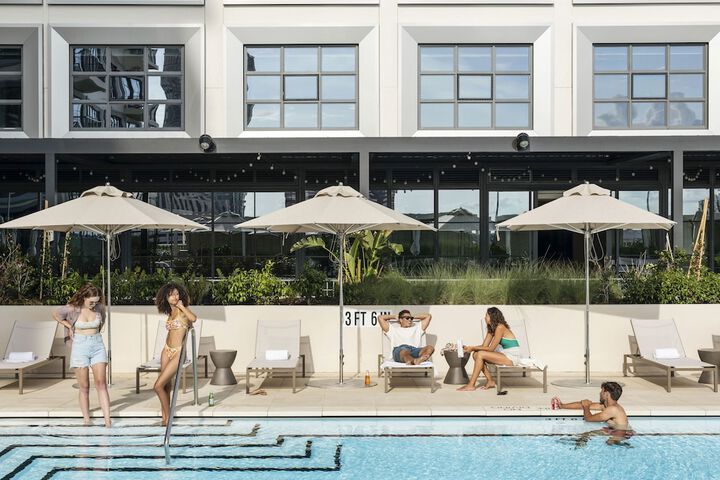 Rooftop pool