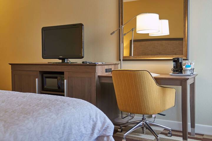 1 King Bed with Refrigerator, Microwave (9 of 33)