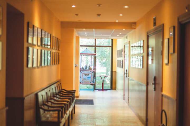 Interior entrance