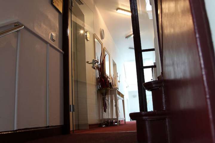 Interior entrance