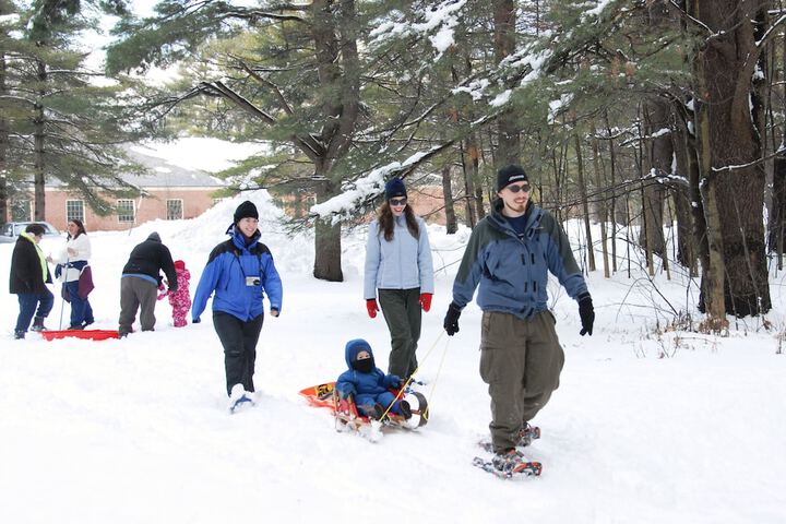 Snowshoeing