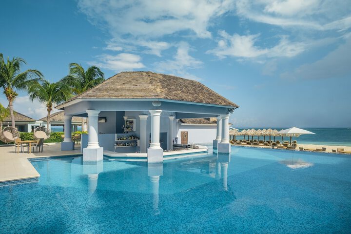 Swim-up bar