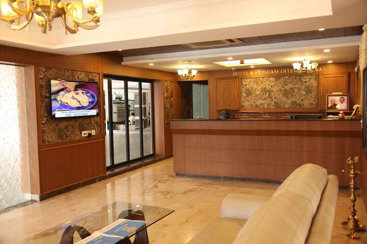 Exterior of Hotel Karpagam International