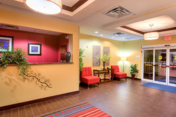 Interior entrance