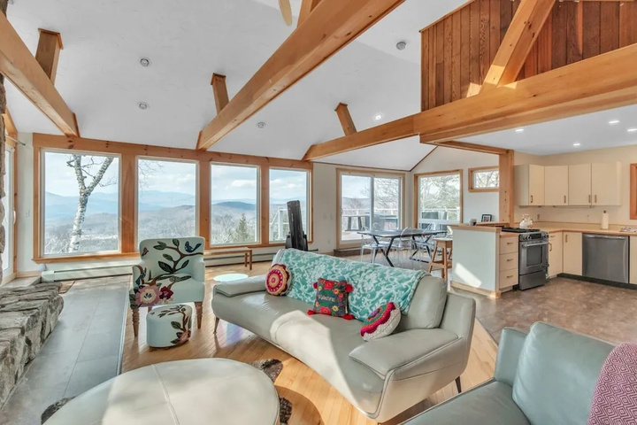 Exterior of Stunning Mountain Retreat in Campton Perfect for Skiing and Year-Round Fun by RedAwning