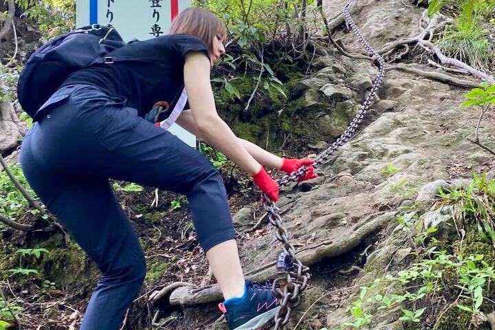 Outdoor rock climbing