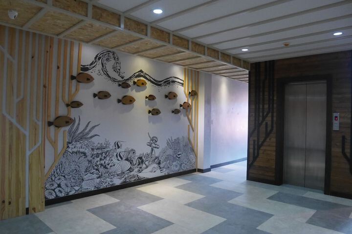 Interior entrance