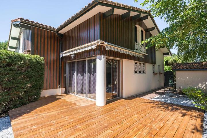 Maison T3 jardinet clos, proche lac de Biscarrosse, 4 / 5 pers, au calme et parking inclus - FR-1-521-33