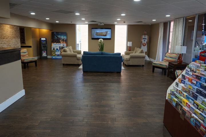 Interior entrance