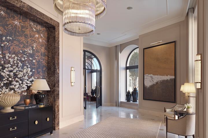 Interior entrance