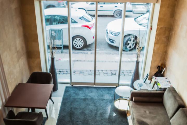 Interior entrance