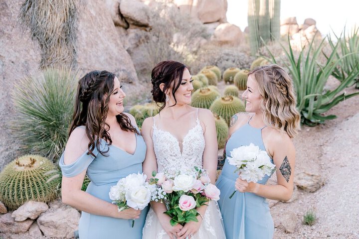 Outdoor wedding area