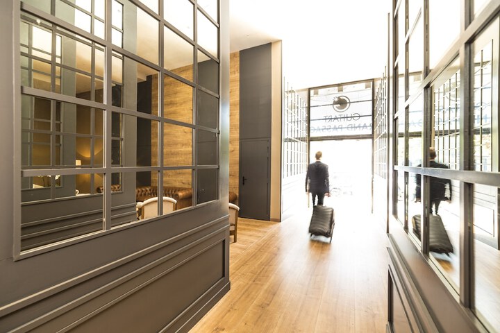Interior entrance