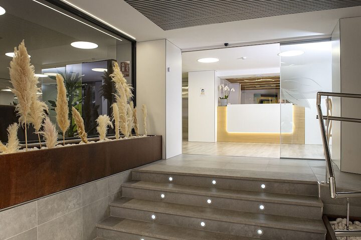 Interior entrance