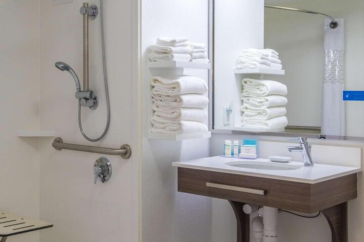 1 King Mobility Accessible Roll in Shower with Sofa Bed (22 of 22)