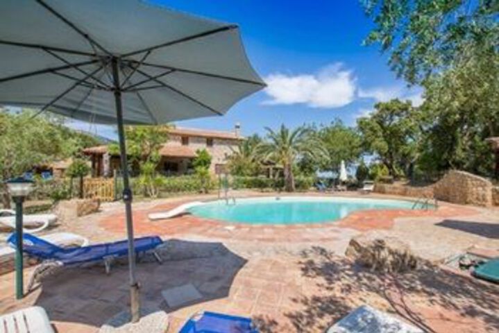 House With 4 Rooms in Cefalù sea View Pool Enclosed Garden 4 km Fro