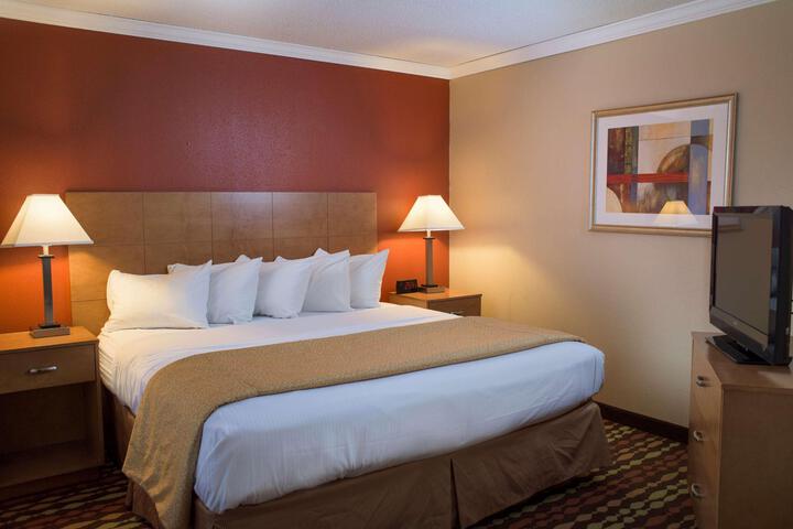 1 King Bed High Speed Internet Accessible Refrigerator, Coffee Maker Iron and Ironing Board Hairdryer Continental Breakfast (7 of 36)