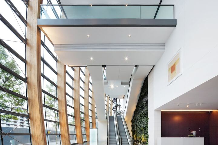 Interior entrance
