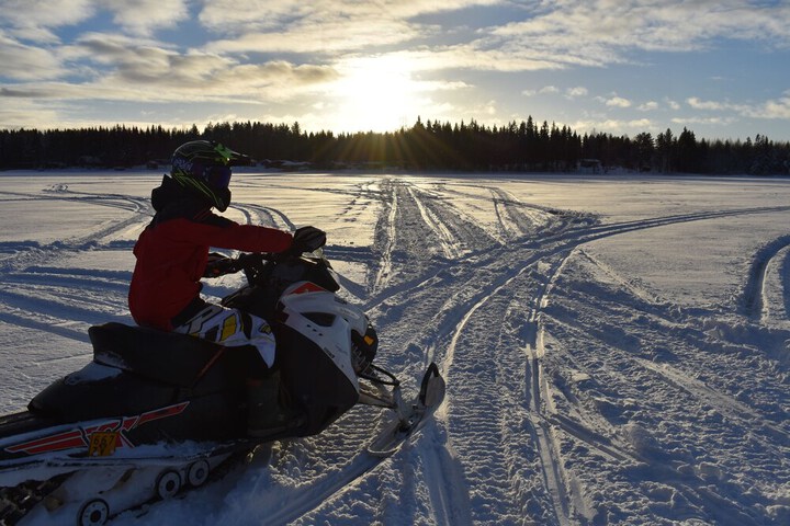 Snowmobiling