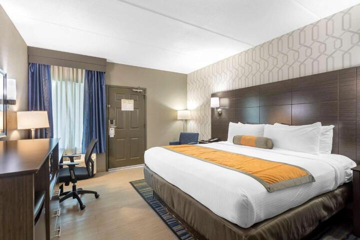 1 King Bed Exterior Entrance First Floor Microwave and Refrigerator WiFi Pet Friendly Room Full Breakfast (6 of 10)