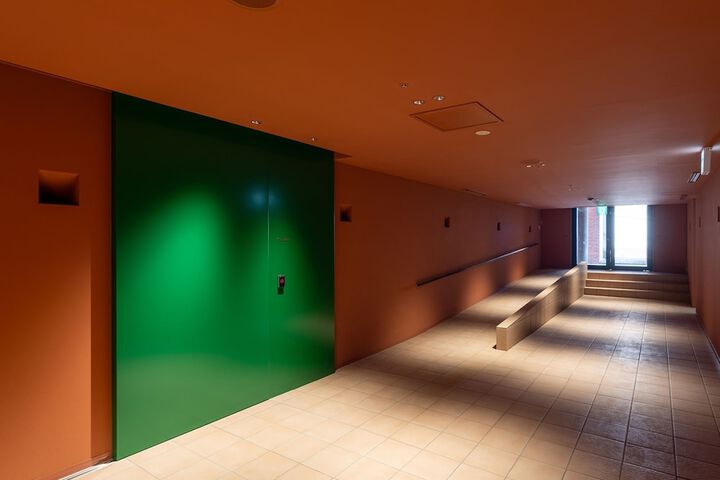Interior entrance
