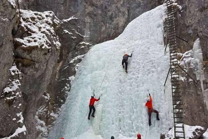 Outdoor rock climbing