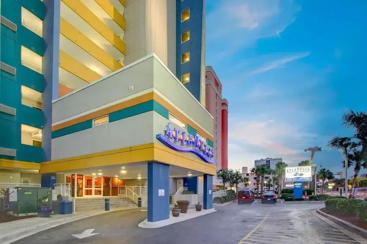 Exterior of Spacious 2BD Condo in Atlantica Resort