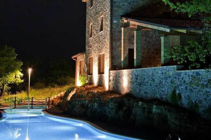 Front of property - evening/night