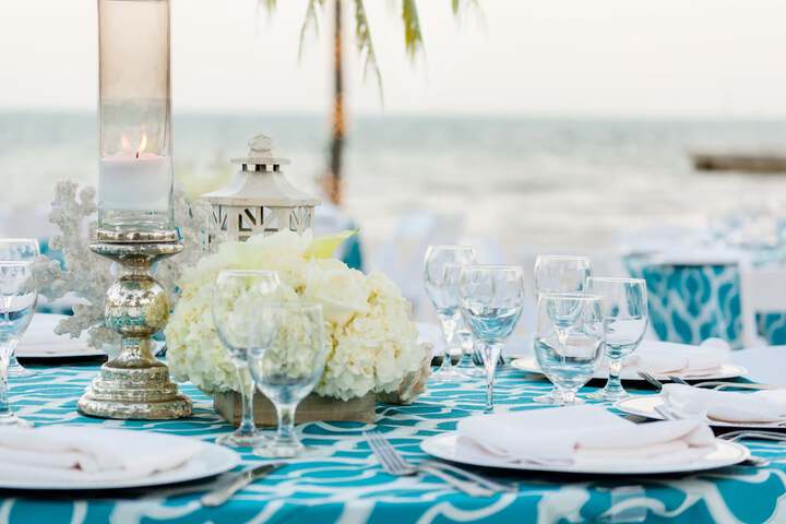 Outdoor wedding area