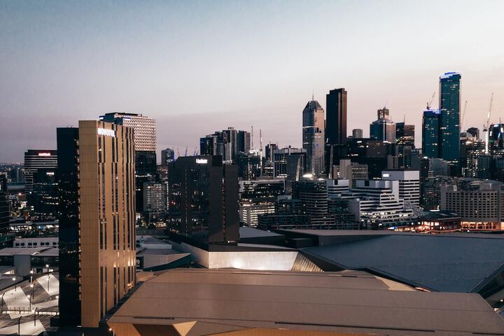 Exterior of Novotel Melbourne South Wharf