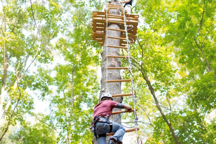 Ziplining